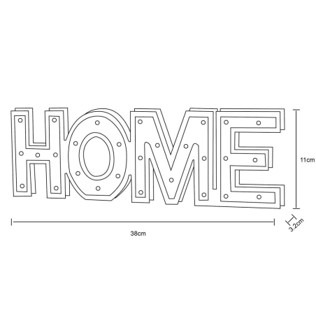 Home – Декоративна ЛЕД светилка на батерии