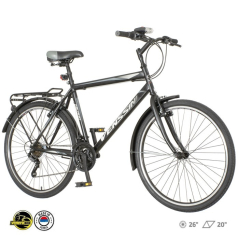 Велосипед VENSSINI MILANO MIL262 26"/20" црн 2020 CITY + Опрема ГРАТИС!