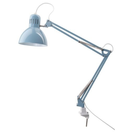IKEA TERTIAL  Работна ламба - светло сина