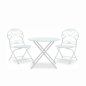 Сет маса и две столчиња Walen White 3 парчиња