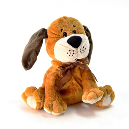 Плишана играчка Амек - Куче со машна 23 cm