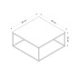 Клуб маса Cube - Anthracite
