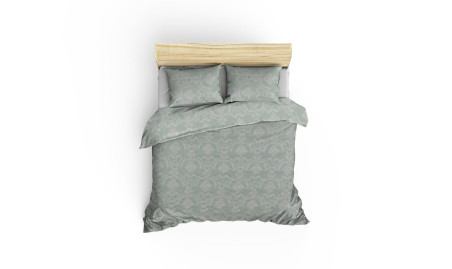 Double Quilted Bedspread Set - Pure - Water Green