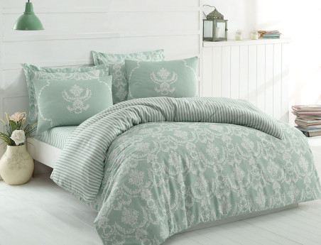 Double Duvet Cover Set - Pure - Water Green