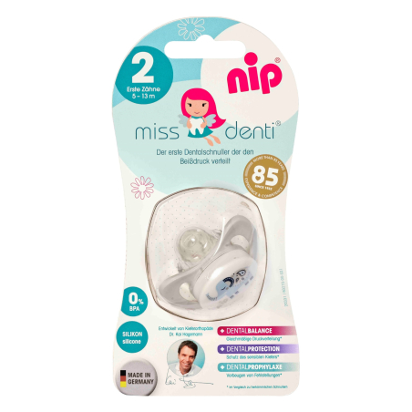 Nip - Miss Denti силикон цуцла - 5-13 месеци