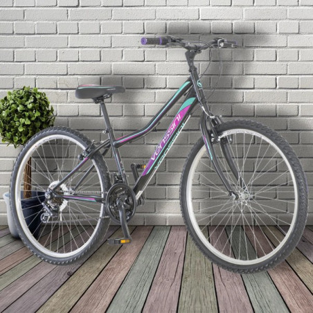 Велосипед VENSSINI MODENA MOD262 26"/14'' црно виолетово тиркизна боја