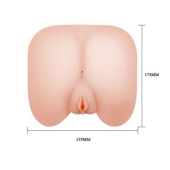 Вибрирачки реалистична вештачка вагина со 2 влеза