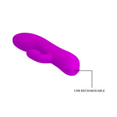 Виолетов вибратор со опција на вшмукување
