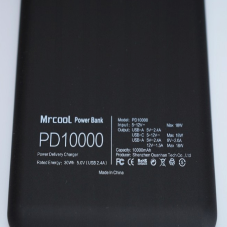Батерија екстерна 10000mAh PD 18W Mrcool (QC 3.0 - Fast)