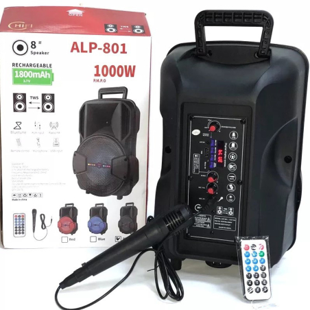 Звучник Bluetooth ALP-801 Karaoke Red