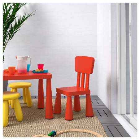 IKEA MAMMUT Детско столче - црвено