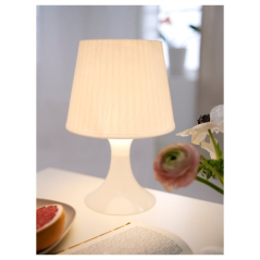 IKEA LAMPAN столна ламба- бела
